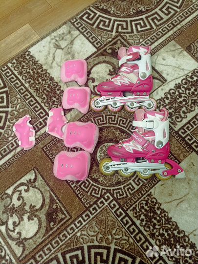 Роликовые коньки детские раздвижные