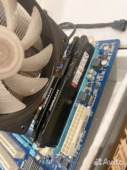 Материнская плата+ процессор+озу+ башня