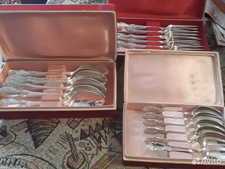 Мельхиоровый набор Серебряная Роза