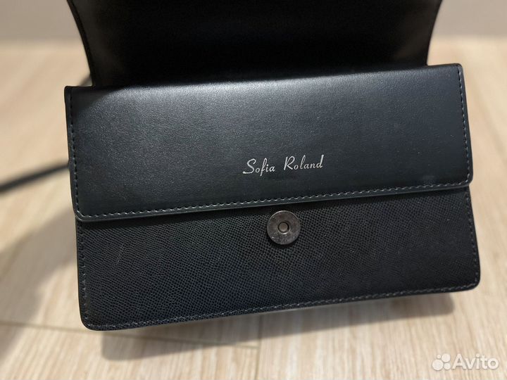 Сумка женская черная маленькая вечерняя клатч