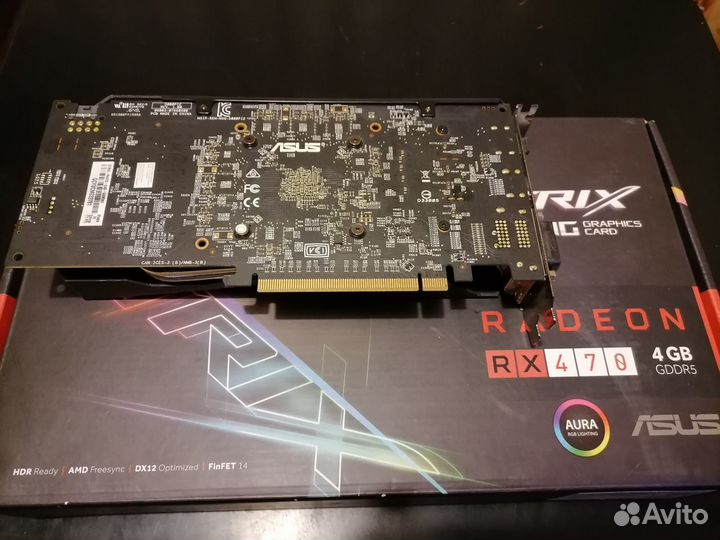 Видеокарта Asus Radeon RX 470 strix