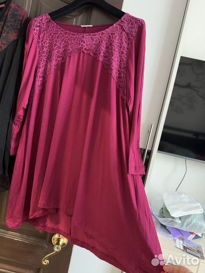 Блузка туника женская привозная 56