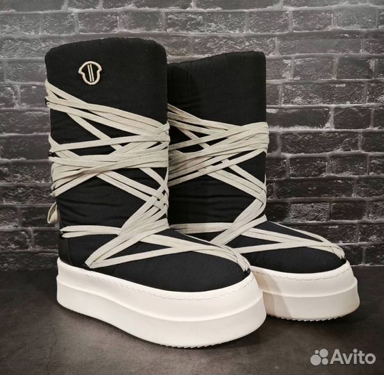 Ботинки зимние Rick Owens Moncler BIG rocks boots