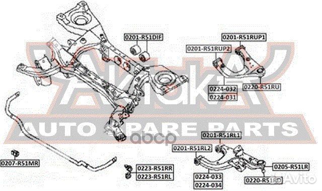 Опора шаровая nissan/infiniti pathfinder 05- за