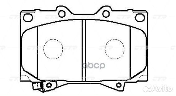 Колодки тормозные перед toyota land cruiser 100