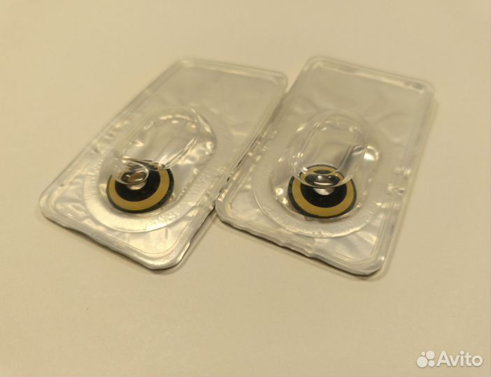 Цветные линзы: чёрно-жёлтые