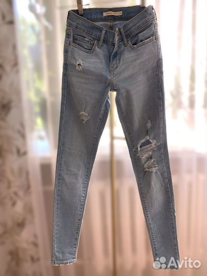 Джинсы женские levis 710 W24 L30 новые