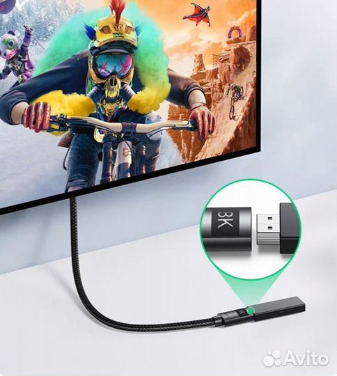 Кабель Ugreen HD151 hdmi v2.1 Male-Female 2 метра