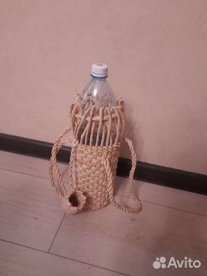 Плетеный чехол на бутыль 1-1,5л