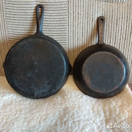 Чугунная сковорода СССР эмалированные