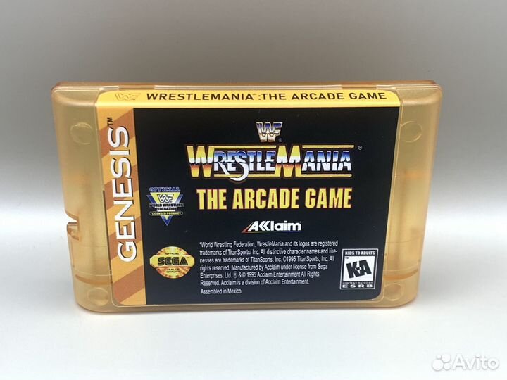 Картридж Sega WWF WrestleMania: The Arcade Game