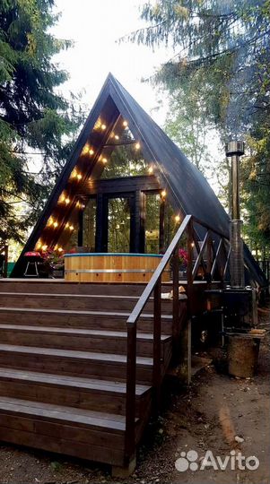 Купель для бани с аэромассажем