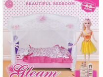 Игрушка кровать для кукол в коробке Арт 239815