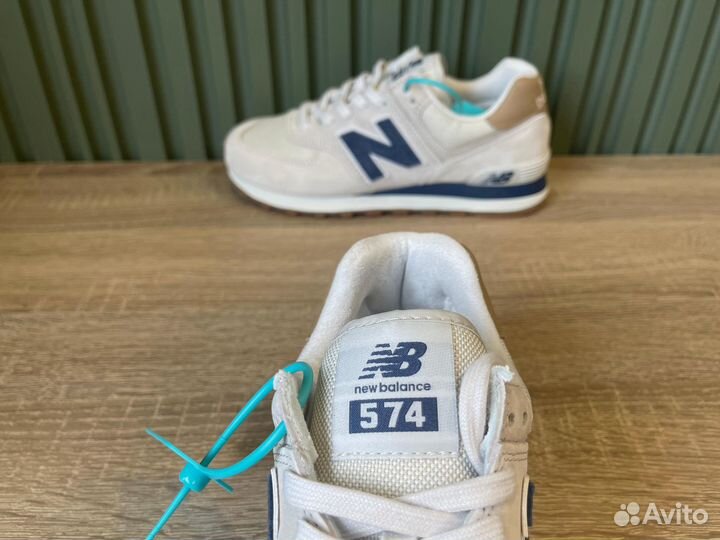 Кроссовки New Balance 574 'Light Cliff Grey Indigo