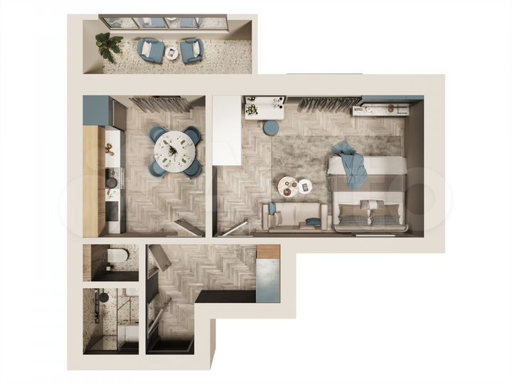 1-к. квартира, 38,9 м², 1/9 эт.