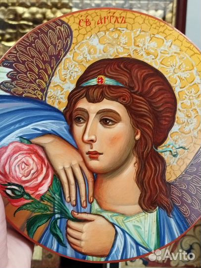 Авторская писаная икона Ангела - Хранителя