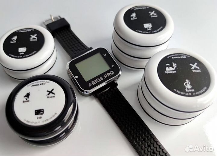 Кнопка вызова персонала, официанта, часы-пейджер