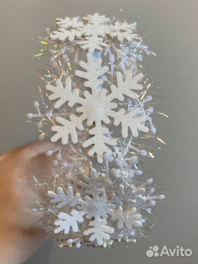 Ободок Жемчужинка, Снежинка диадема