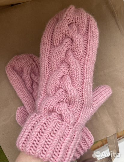 Варежки, шапка, шарф пух норки