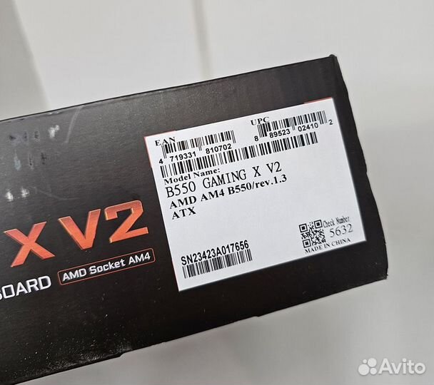 Материнская плата Gigabyte B550 Gaming X V2, новая