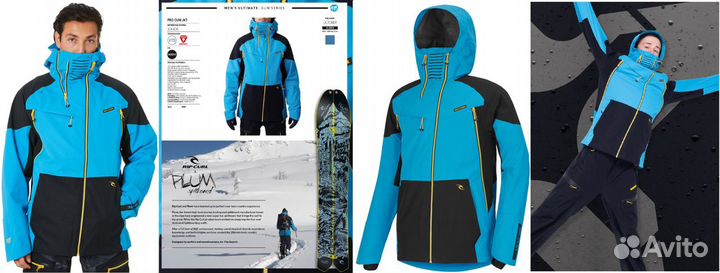 Rip Curl x Plum куртка сноуборд Pro Gum 30К/40К/0g