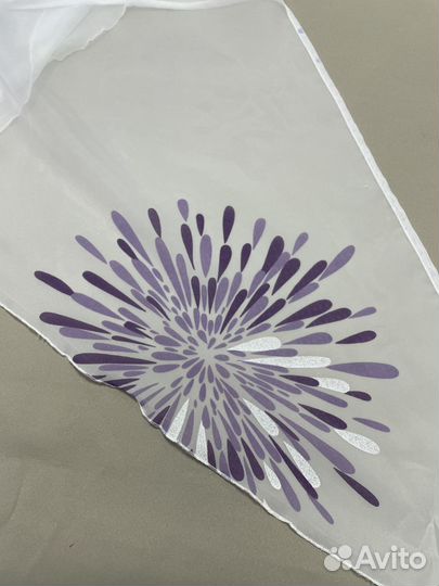 Штора Уголок в кухню 3 м с цветами