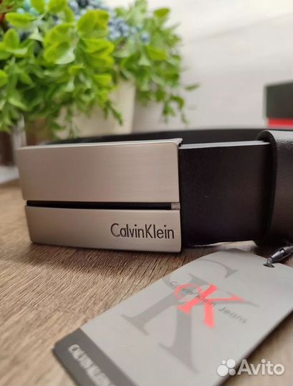 Ремень мужской Calvin klein натуральная кожа