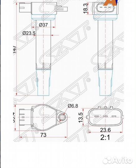 Катушка зажигания 4b11, 4b10,4b12
