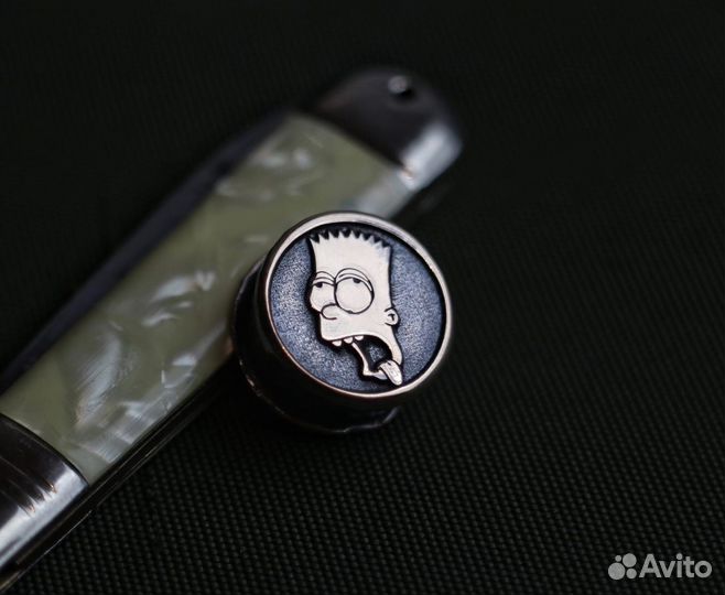 Темлячная бусина барт симпсон