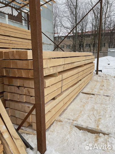 Брус обрезной 100х100х6000мм с доставкой