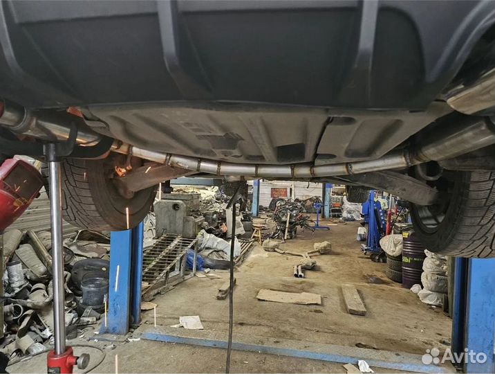 Раздвоение выхлопа / Тюнинг выхлопной системы