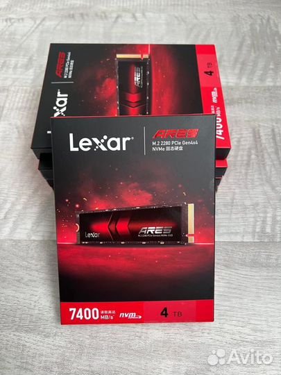 Lexar 4Tb SSD 7400 Мб/с PCIe 4.0x4 nvme M2 Новый