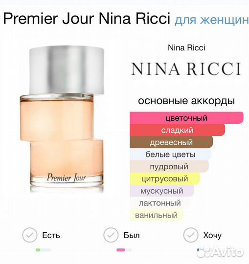 Nina Ricci premier Jour
