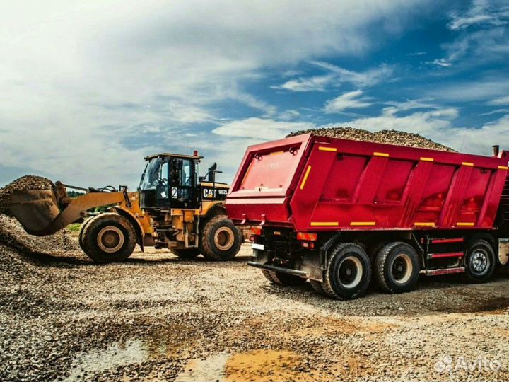 Щебень \ Песок \ Земля гравийный оптом от 3кубов