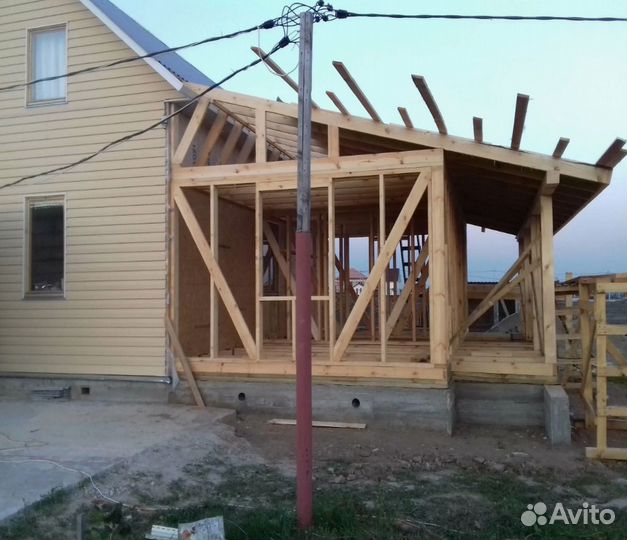 Пристройки, беседки, навесы, ремонт домов