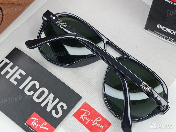 Очки Ray Ban Cats 4125 Синее Зеркальное Стекло