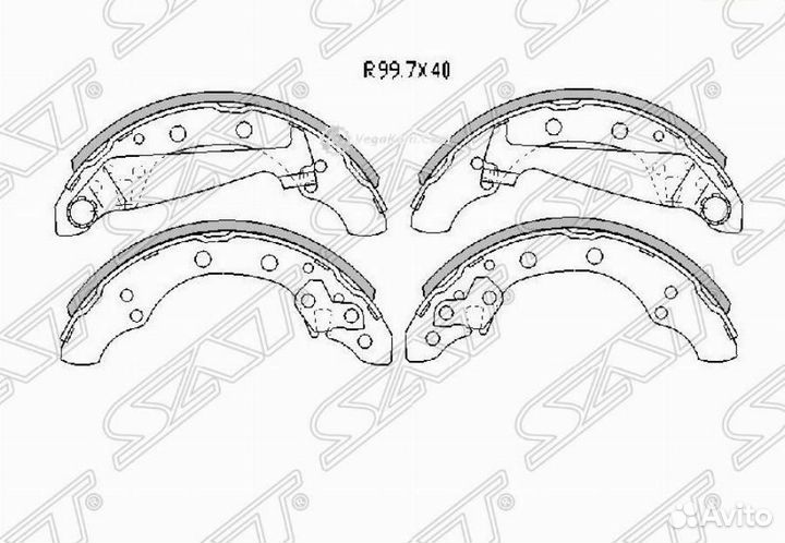 Колодки задние Chery Amulet ST6R0698525A