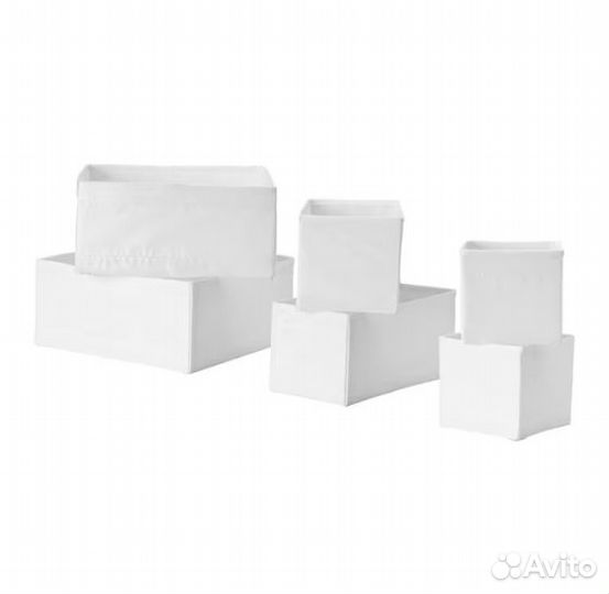 Набор коробок для хранения IKEA 6 шт (икеа скубб)