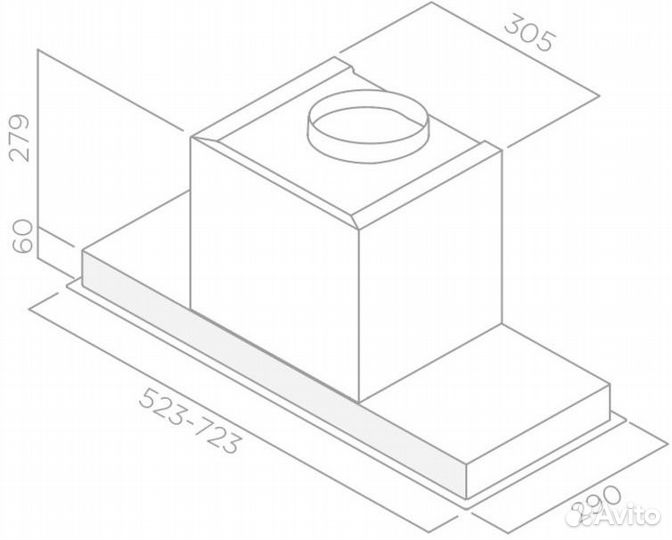 Вытяжка Elica hidden IX/A/90
