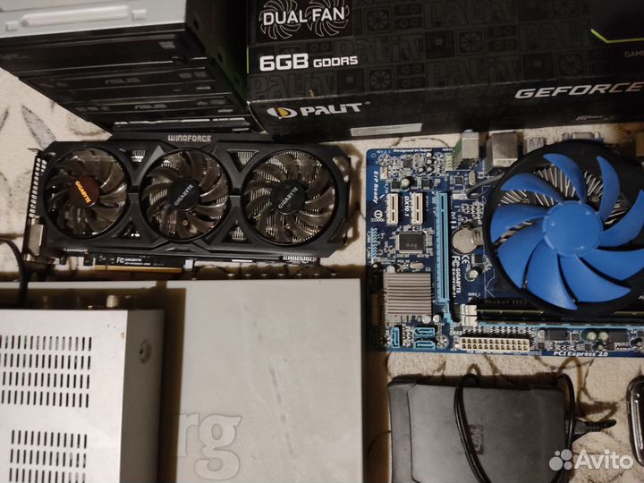 Компьютерные комплектующие, разное, комплектом все