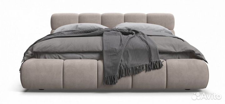 Кровать boss dream велюр Monolit латте