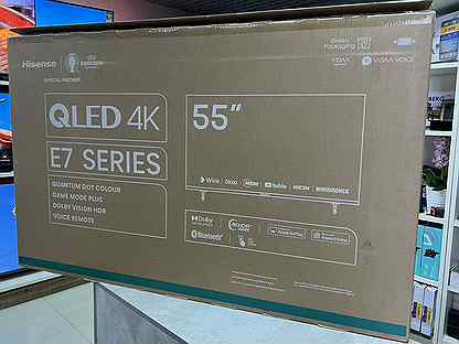 Новый Qled телевизор 55" (140 см) Hisense SMART TV