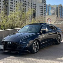 Сплиттер губа переднего бампера Hyundai sonata 8