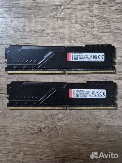 Kingston fury Beast Black KF432C16BBK2/16 16 гб