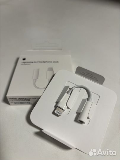 Переходник Apple lightning 3.5 jack (новый)