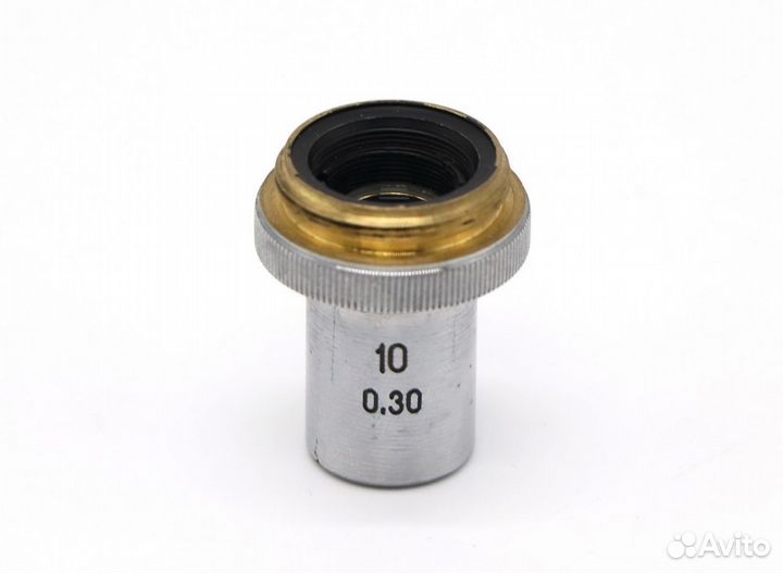 Объектив микроскопа ломо 10х0,30