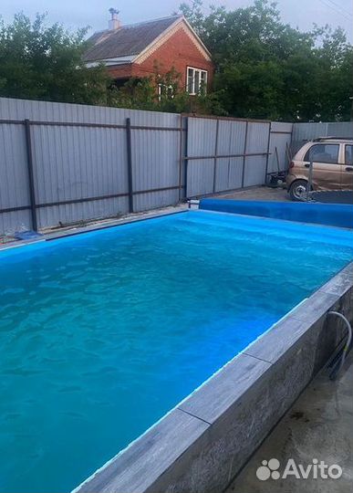 Бассейн чаша с лестницей 4м*3м*1,5м