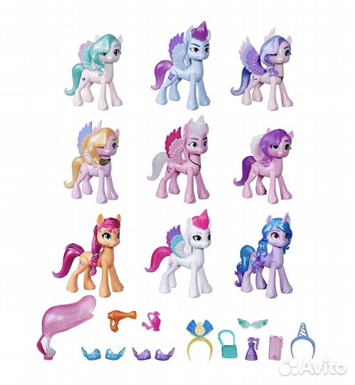 My Little Pony Набор игровой Сияющие сцены 9 пони