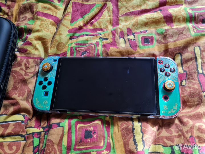 Nintendo switch oled прошитая чип + аксессуары