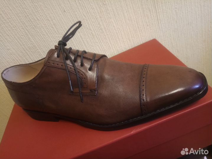 Туфли полуботинки Black (made in Italy) р.44/29см